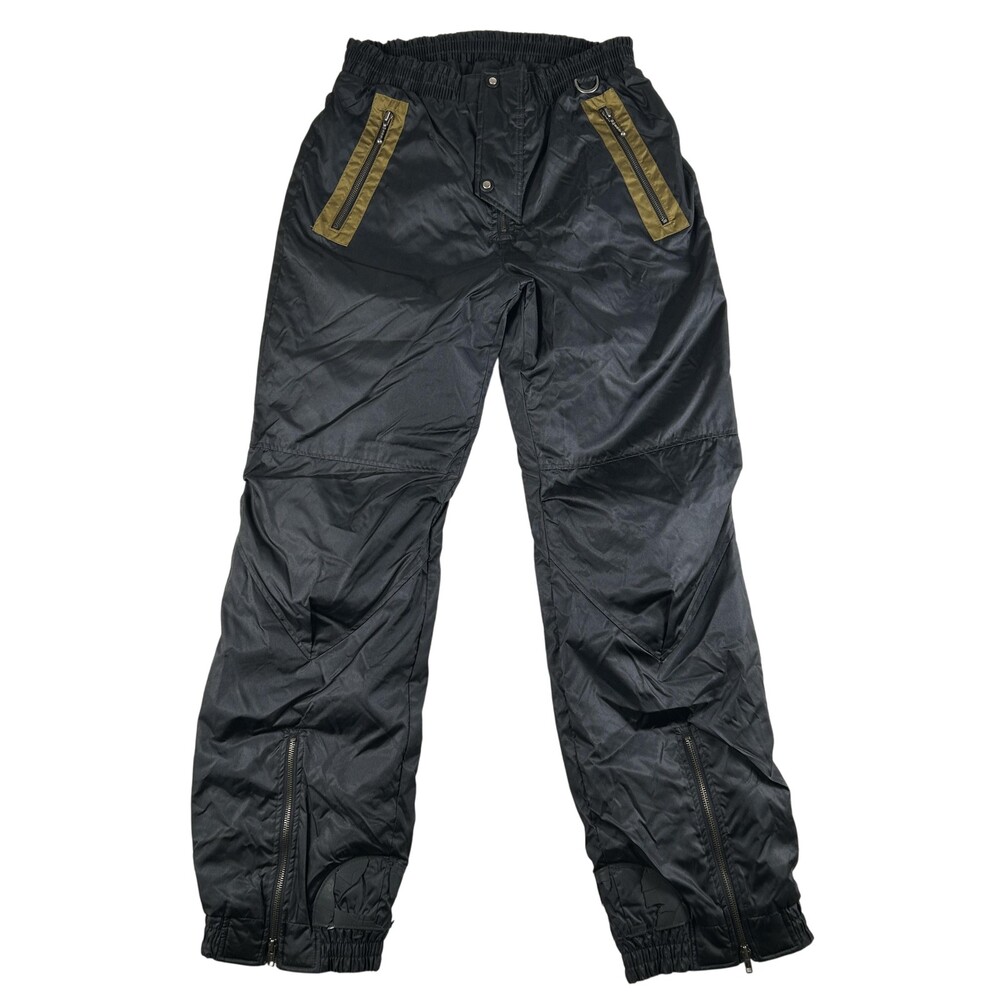 Vintage World Pro Mogul Tour Pants Mens 34 Black Nylon Ski Snow Insulated 90s